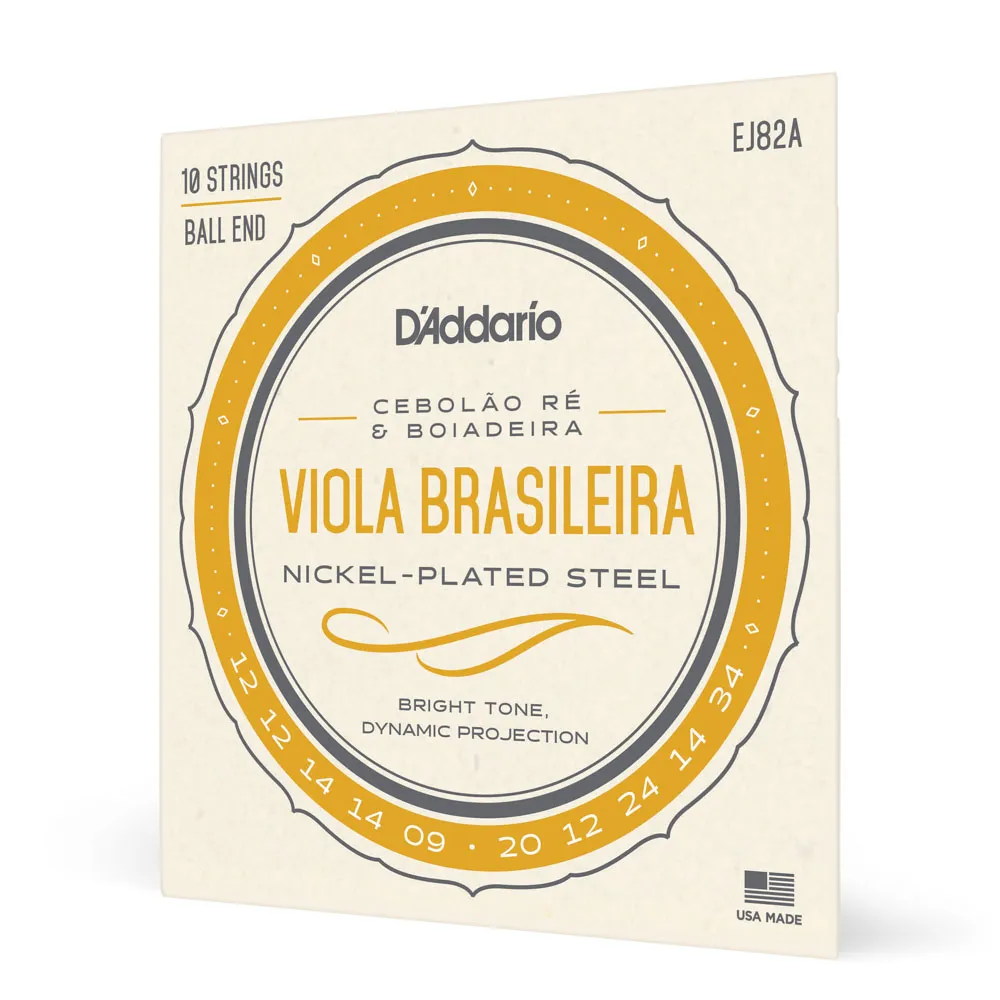 Encordoamento Viola Daddario EJ82a Cebolao Ré Boiadeira Brasileira