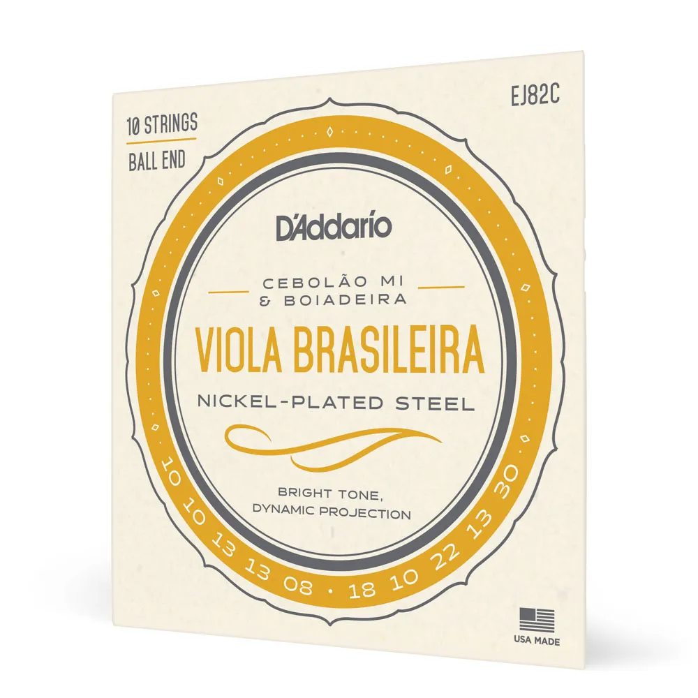 Encordoamento Viola Daddario EJ82c Cebolao Mi Boiadeira Brasileira