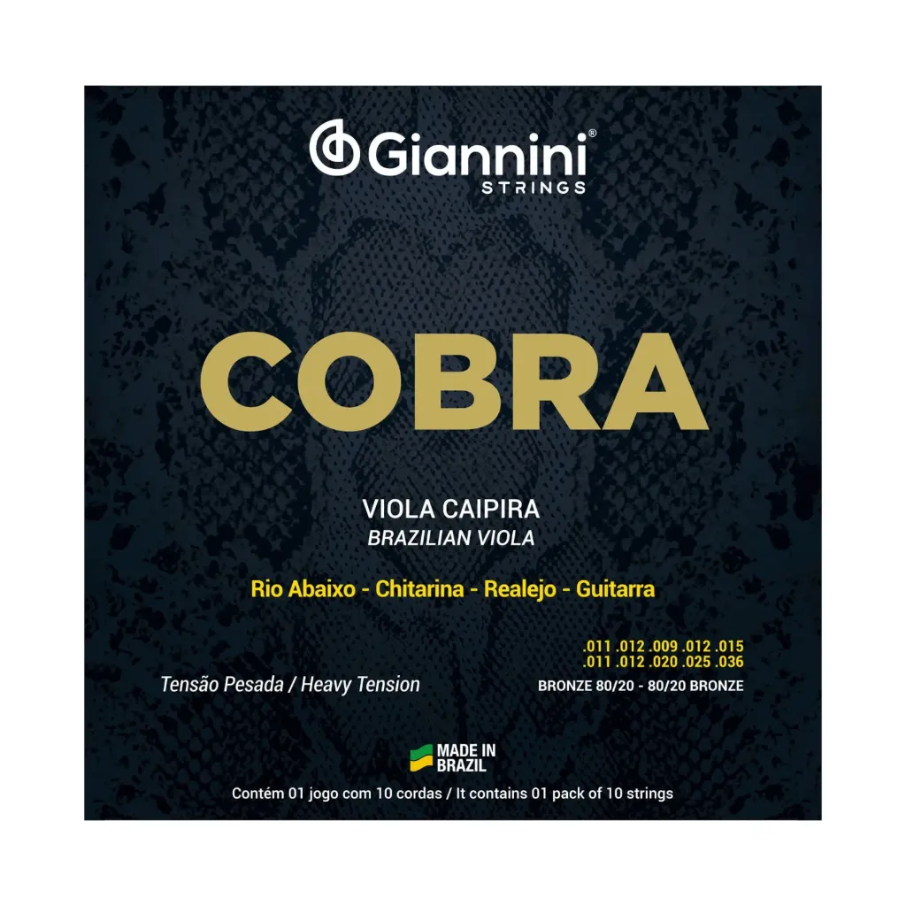 Encordoamento Viola Giannini Cobra CV82H Pesada Bronze