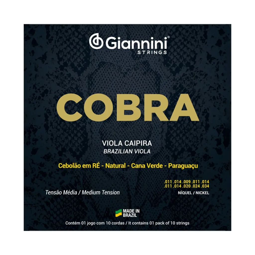 [16369] Encordoamento Viola Giannini Cobra GESVNM Re Media Niquel