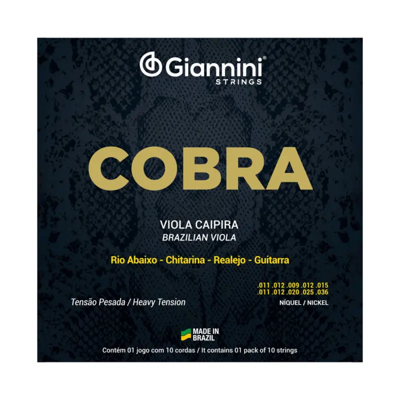 [26237] Encordoamento Viola Giannini Cobra GESVNP Pesado Niquel