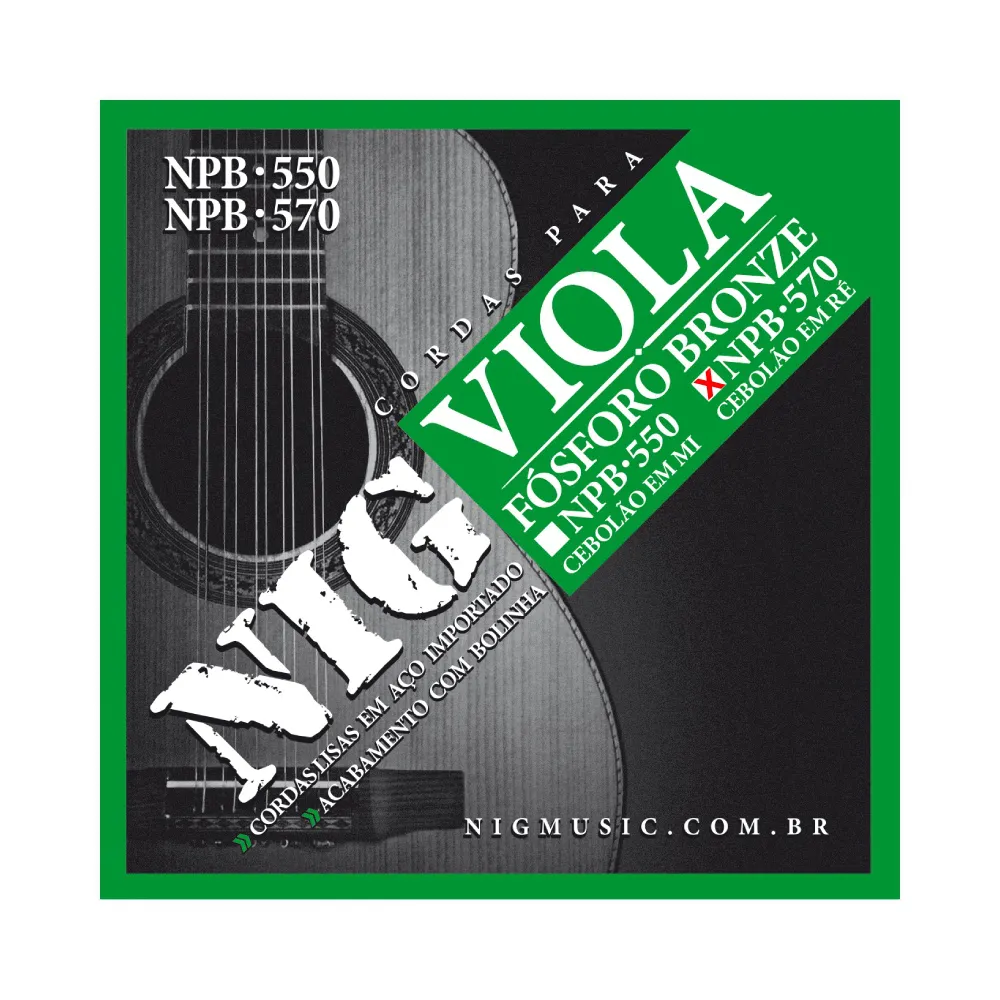 [22769] Encordoamento Viola Nig NPB-570 Re Cebolao