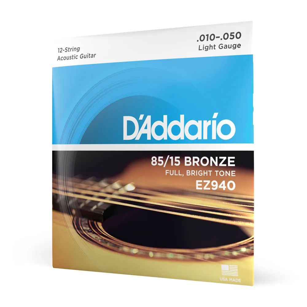 Encordoamento Violao Aço 12 Cordas Daddario Ez940 010