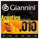 Encordoamento Violao Aço Giannini Acustico GESWAM 010