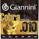 [14318] Encordoamento Violao Aço Giannini Cobra GEEFLE 010 Bronze