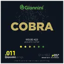 Encordoamento Violao Aço Giannini Cobra GEEFLK 011 Bronze