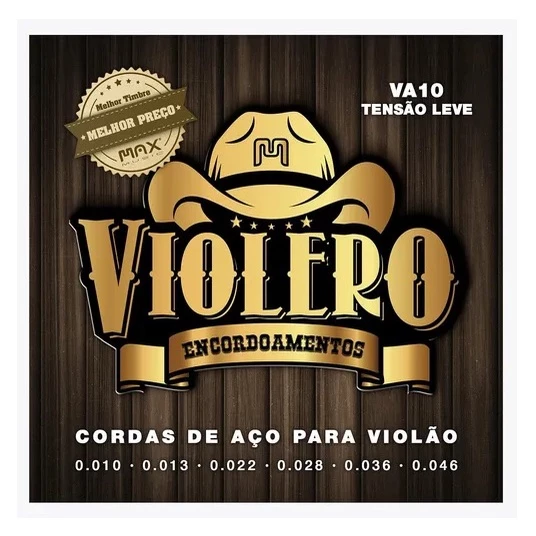 [23514] Encordoamento Violao Aço Violero Max Music VA10 010 