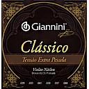 [20295] Encordoamento Violao Nylon Giannini Classico GENWXPA Extra Pesada