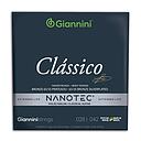 [25141] Encordoamento Violao Nylon Giannini Classico Nanotec GENWPA Tensao Pesada Bronze