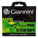 [14348] Encordoamento Violao Nylon Giannini MPB GENWG Tensao Media Cristal Ouro Com Bolinha