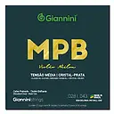 [11877] Encordoamento Violao Nylon Giannini MPB GENWS Tensao Media Cristal Prata