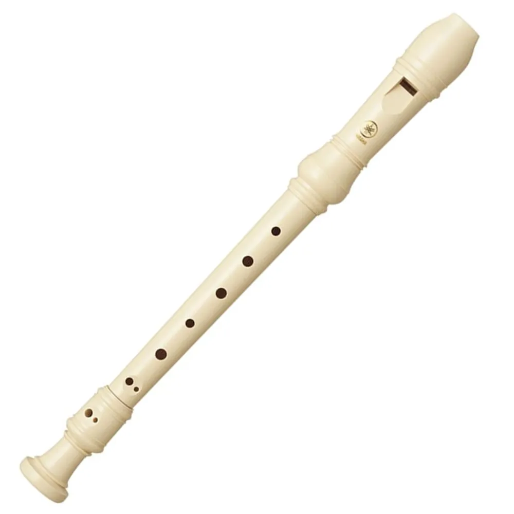 [10852] Flauta Doce Yamaha Yrs 23g Soprano Germanica Creme