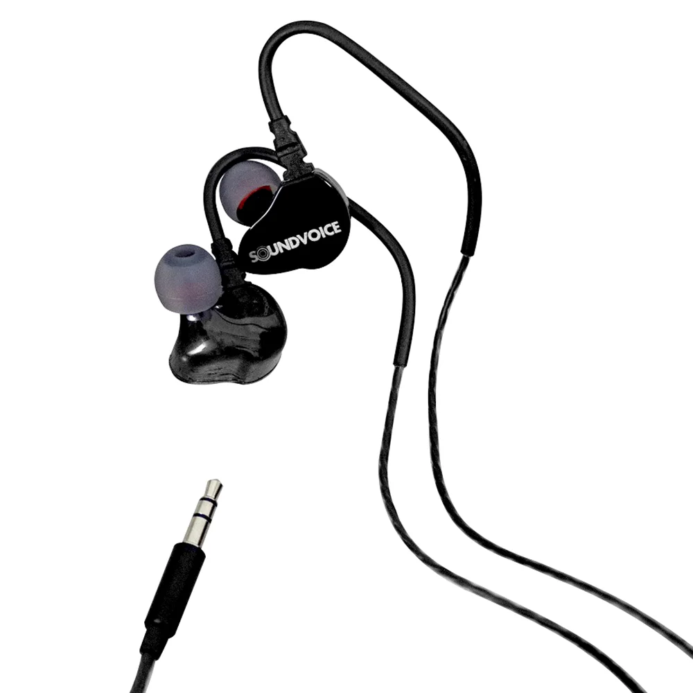 Fone de Ouvido SoundVoice In-EAR Retorno Palco IE-01 