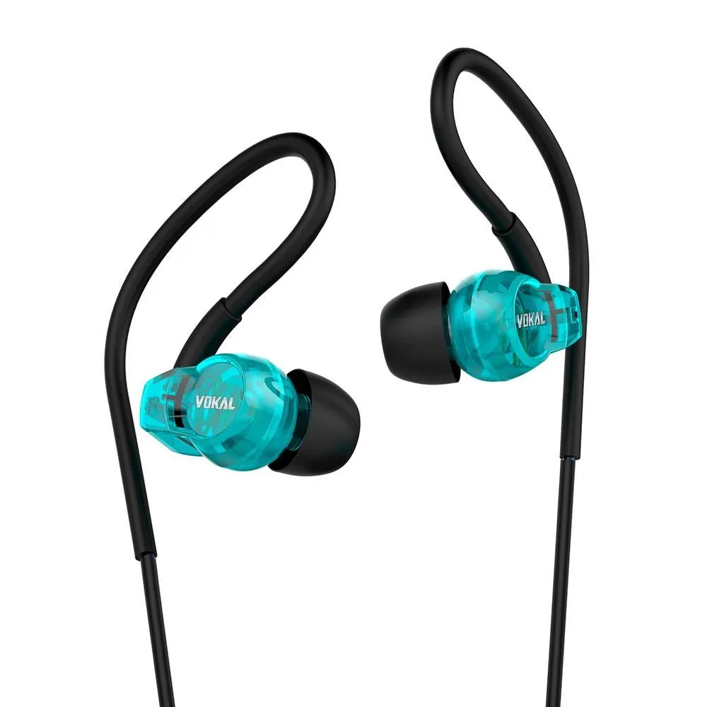 [24350] Fone de Ouvido Vokal E20 In Ear Preto/Azul