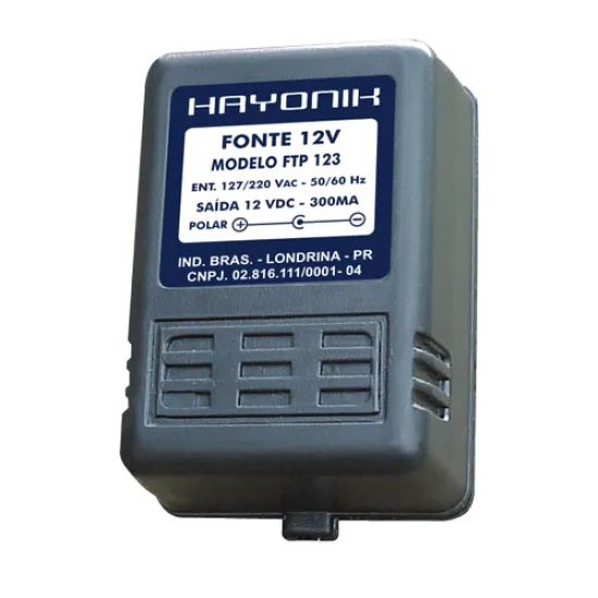 [5704] Fonte Hayonik 12V 300ma Ftp123 P4