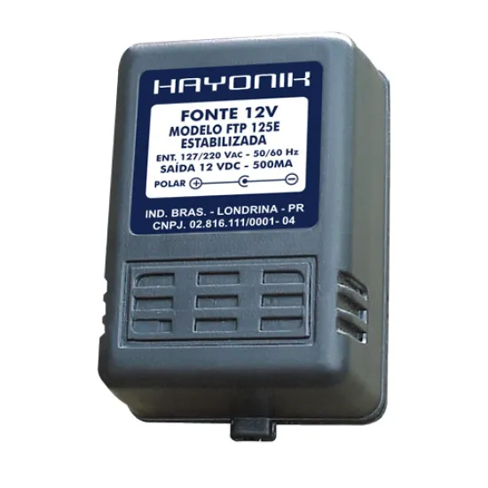 [5697] Fonte Hayonik 12V 500ma Estabilizada Ftp125e P4