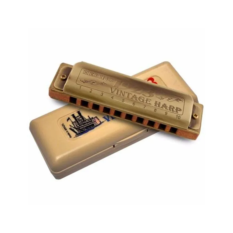 [11038] Gaita Hering Hb 1923 Vintage Harp Corpo Madeira 1020C  (DO)