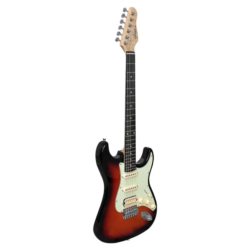 [25839] Guitarra Giannini G-101 3TS/MG Strato HSS 3 Tone Sunburst