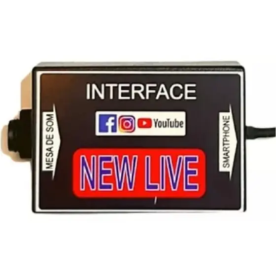 Interface de Audio Celular New Live 1 Canal
