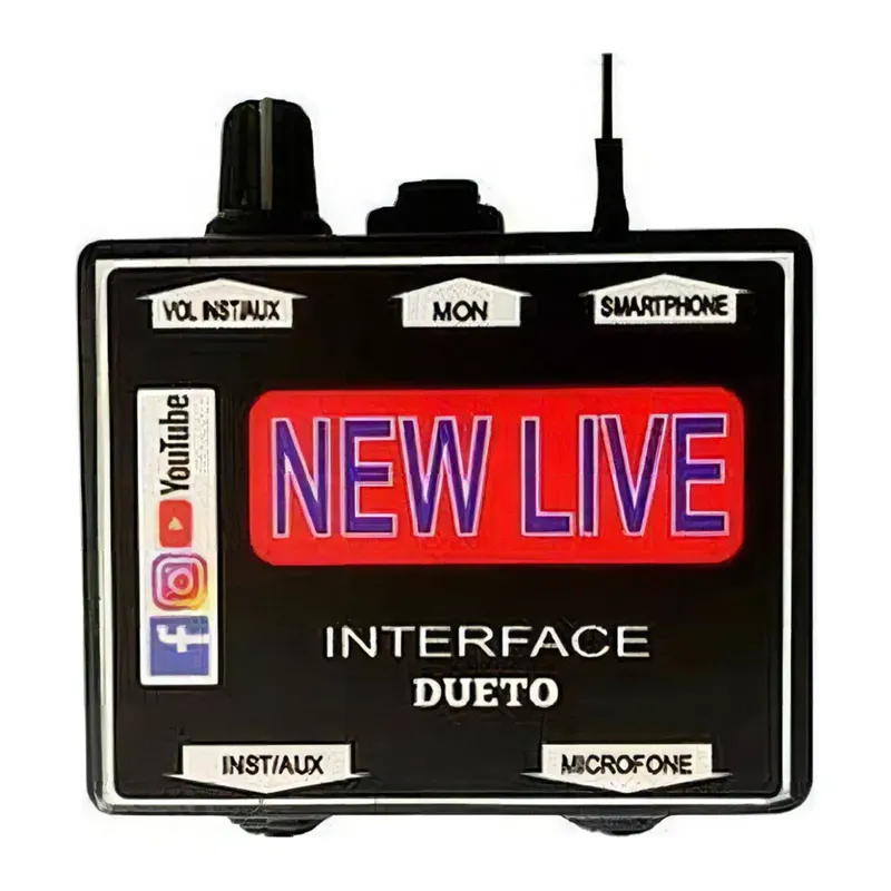 Interface de Audio Celular New Live Dueto 2 Canais