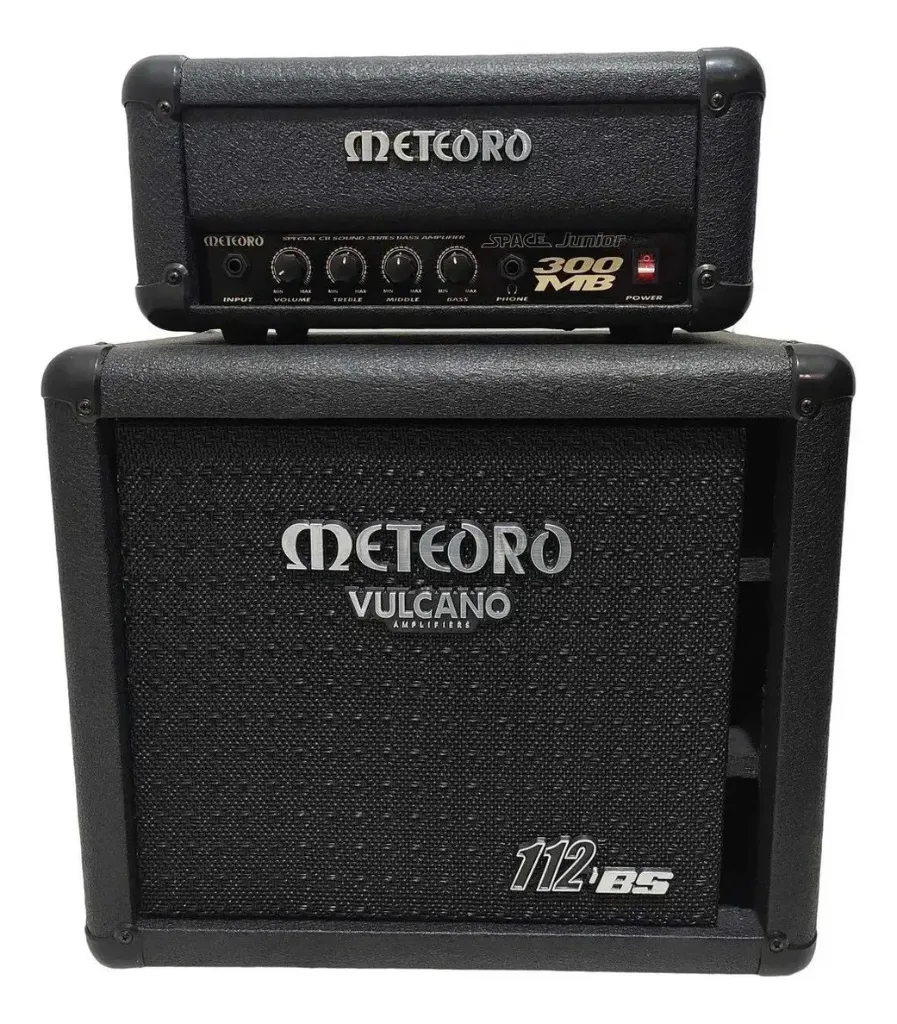 Kit Amplificador de Contrabaixo Meteoro Cabeçote 300 MB + Caixa Vulcano 112BS