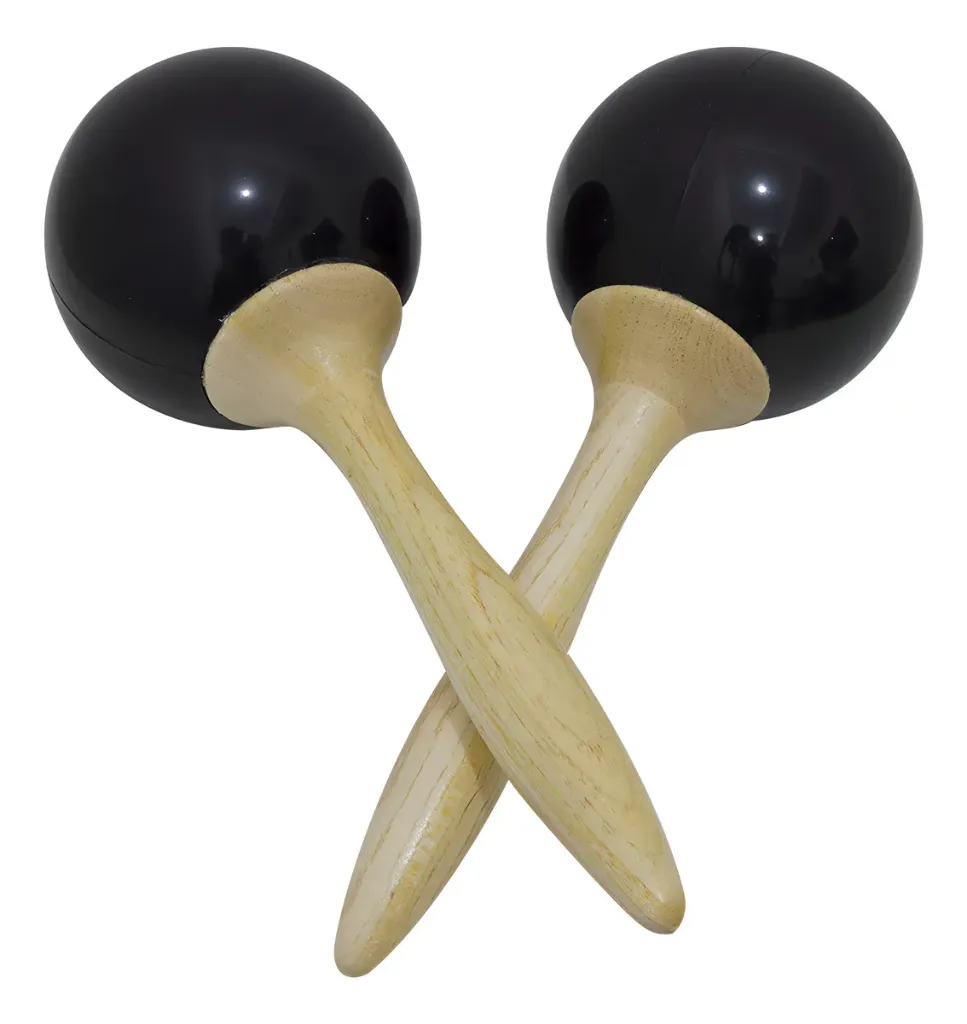[26081] Maraca New York Madeira Infantil  Par