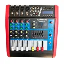 Mesa de Som Amplificada SoundVoice MA-420X 4 Canais USB Bluetooth Phantom Power Efeitos 