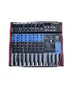 Mesa de Som SoundVoice MS802 Plus 8 Canais USB Bluetooth Phantom Power Efeitos