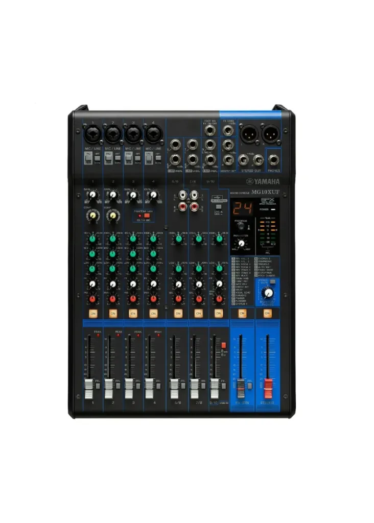 [26083] Mesa de Som Yamaha MG10XUF 10 Canais Phantom Power Efeitos