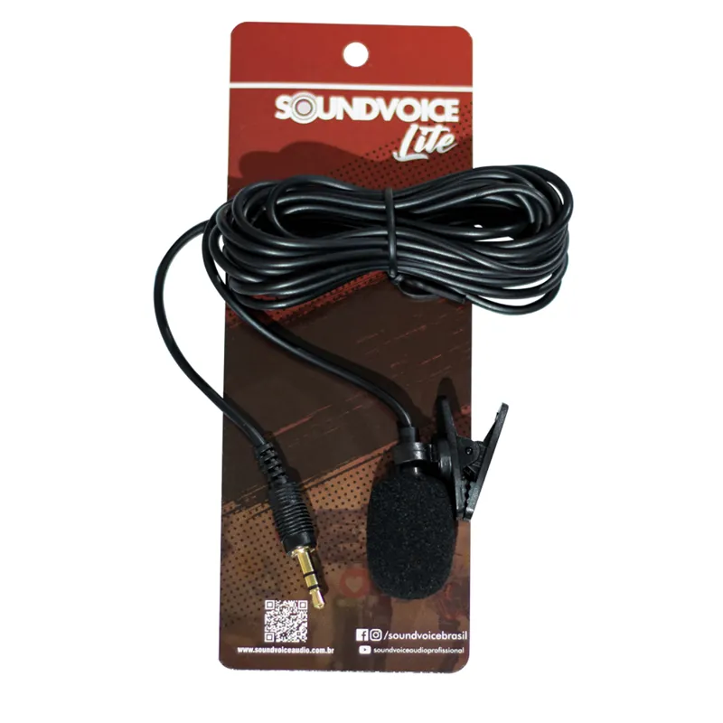[25444] Microfone Com Fio SoundVoice Lite Soundcasting-200 Lapela
