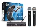 Microfone Sem Fio Dylan DW-602 Duplo Mao Uhf 