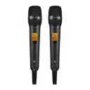Microfone Sem Fio Dylan D-8000S Duplo Mao UHF