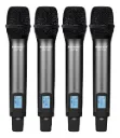 Microfone Sem Fio Karsect KRP4R Quadruplo Mao Rack