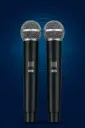 Microfone Sem Fio SoundPro SM430 Duplo Mao UHF Com 4 Canais