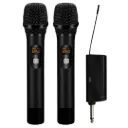 Microfone Sem Fio SoundPro UX320 Duplo Mao UHF