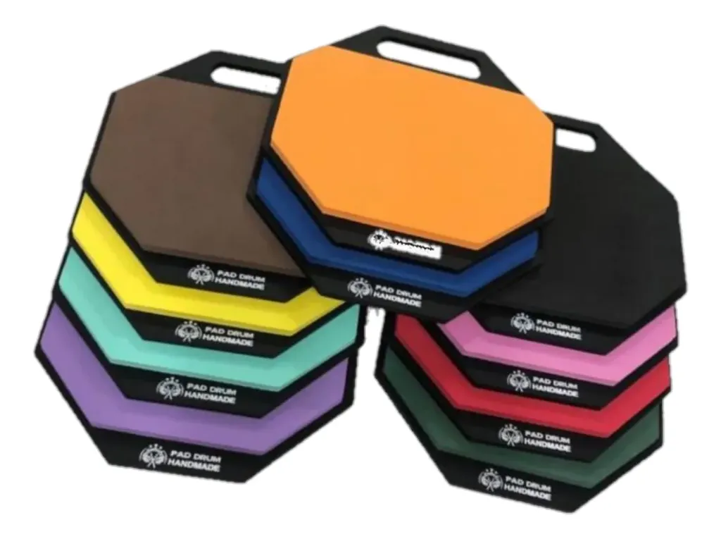 [25773] Pad Borracha Drum HandMade HM-103 Oitavado Rosa