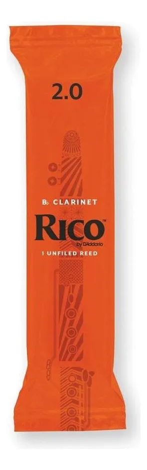 Palheta Clarinete 2.0 Rico RCA1020 16252