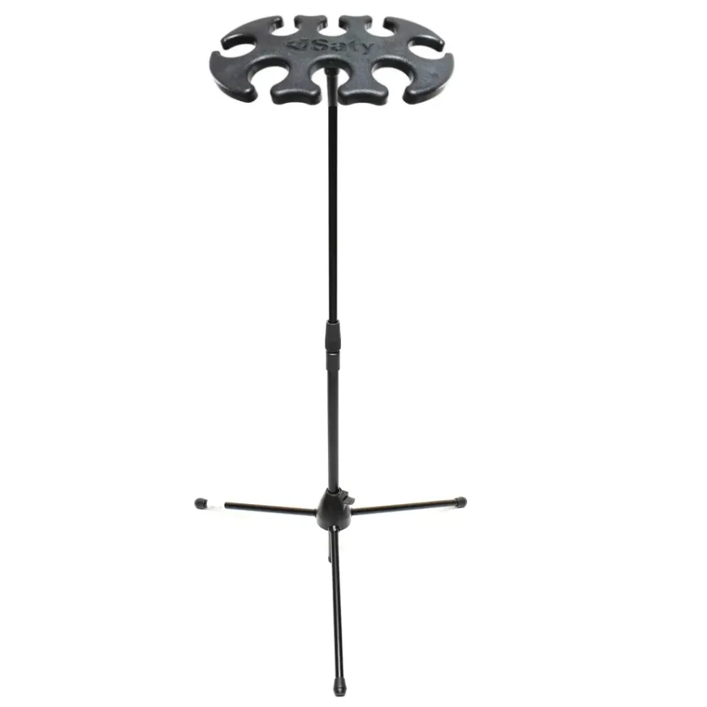 Pedestal Microfone Saty SDM-8 Descanso 8 Microfones Retratil 10160