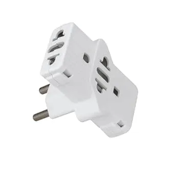 [24983] Pino Adaptador Tomada 3 Saidas 2P+T 10A 250V 13802