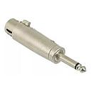 [26041] Plug Adaptador Ent 1 Cannon Femea Sai 1 P10 Mono Macho MXT 64.1.255