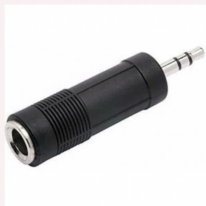 Plug Adaptador Ent 1 P10 Mono Sai 1 P2 Stereo MXT Preto 64.1.234