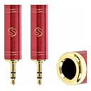 [25833] Plug Adaptador Ent 1 P10 Stereo Sai 1 P2 Stereo Metal SoundVoice AD02-10 Vermelho 2859