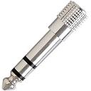 [25679] Plug Adaptador Ent 1 P2 Stereo Sai 1 P10 Stereo Metal SoundVoice AD10-02