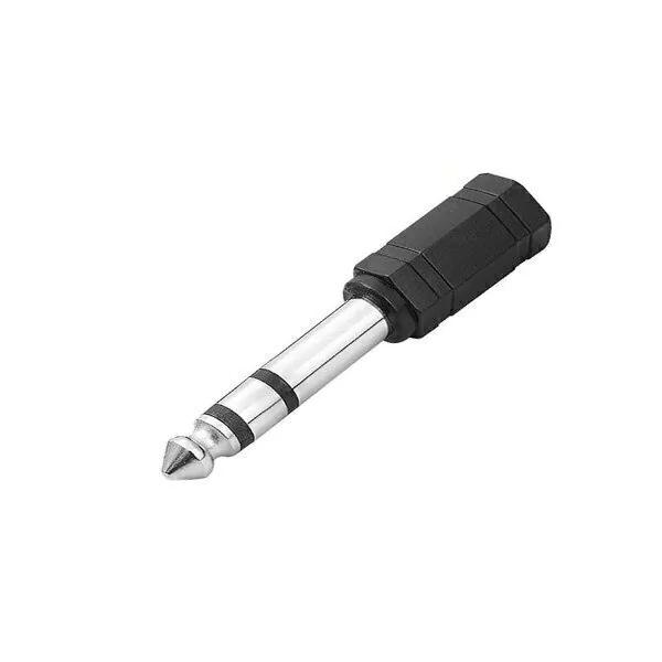 Plug Adaptador Ent 1 P2 Stereo Sai 1 P10 Stereo MXT Plastico 64.1.231