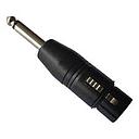 [26326] Plug Adaptador Ent 1 Cannon Femea Sai 1 P10 Mono Metal Preto MXT 64.1.286