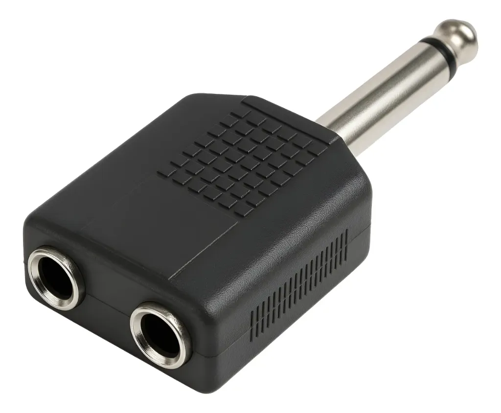 [17862] Plug Adaptador Ent 2 P10 Mono Sai 1 P 10 Mono Cod 2796