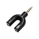 [26187] Plug Adaptador Ent 2 P2 Stereo Sai 1 P3 Stereo SoundVoice Audio Fone AP3Y