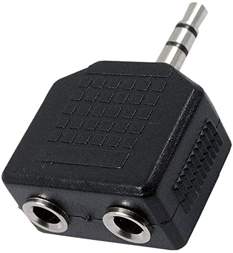 [1469] Plug Adaptador Ent 2 P2 Stereo Sai 1 P2 Stereo Cod 04334