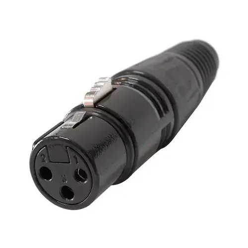 Plug Cannon Femea B2B Corpo Metalico Preto 13114