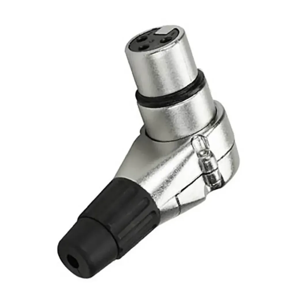 Plug Cannon Femea MXT 90 Graus Metal Profissional Desmontavel 64.1.608